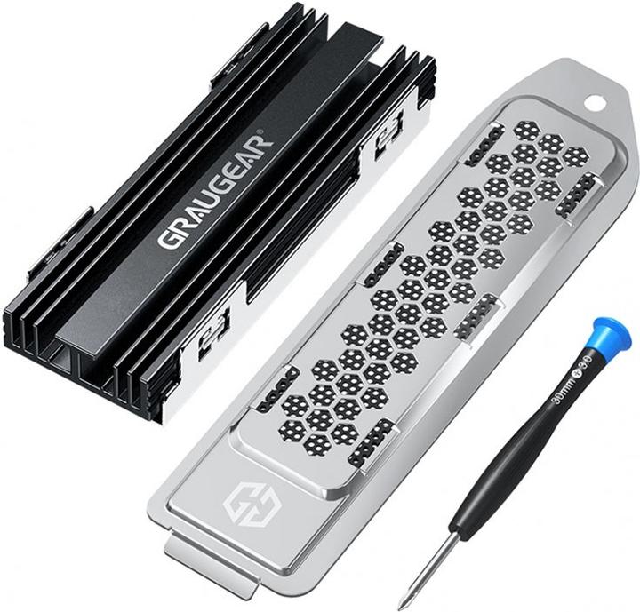 Actual product image Graugear M.2 NVMe SSD Heat Sink for PlayStation 5 Memory Expansion