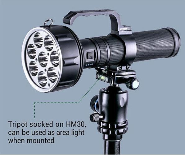 Actual product image Nextorch Suchscheinwerfer SAINT TORCH 31, 20'000 Lumen (28.50 cm, 20000 lm)