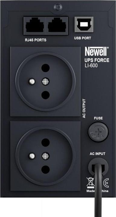 Image du produit Newell Force LI-600 USV unterbrechungsfreie Stromversorgung (360 VA, 600 W, Line-interactive Onduleur)
