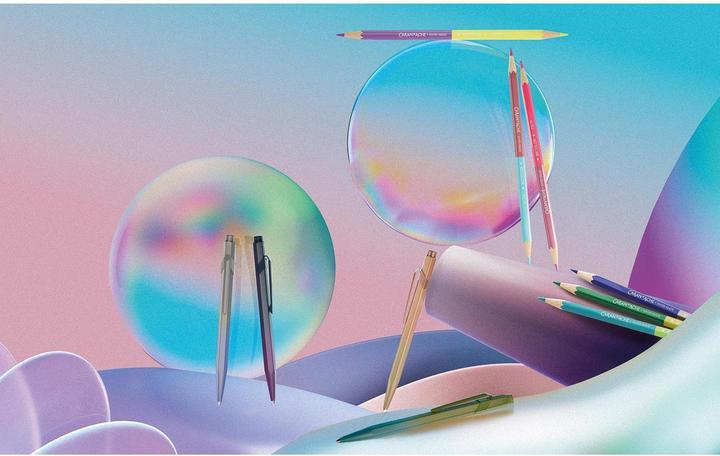 Produktbild Caran d'Ache Claim Your Style Bicolor Sonderedition (Gold, Pink, Gelb, Braun, Blau, Violett, Grau, Grün, 6 x)