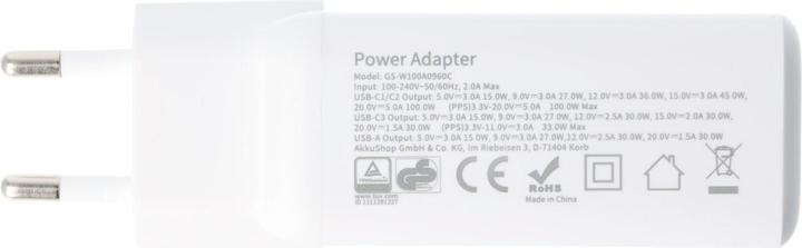 Actual product image AccuCell 100W GaN Charger (100 W, 4 ports)