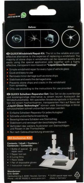 Image du produit Quixx Kit de réparation de pare-brise
