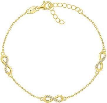 Immagine prodotto Brilio Silver - Stylish gold-plated bracelet with zircons Infinity BRC179Y
