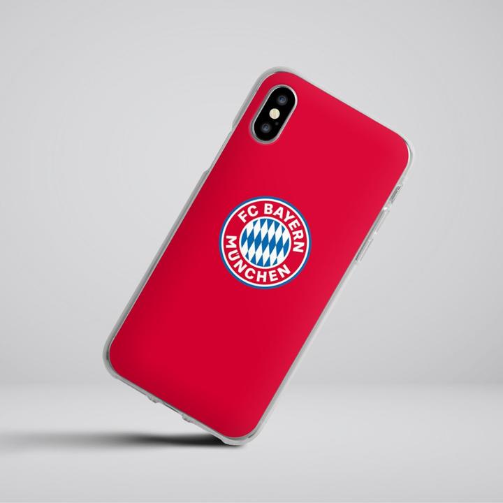 Produktbild DeinDesign Silikon Hülle für Apple iPhone X Handyhülle Case Smartphone Schutzhülle FC Bayern München FCB Logo (Apple iPhone X)