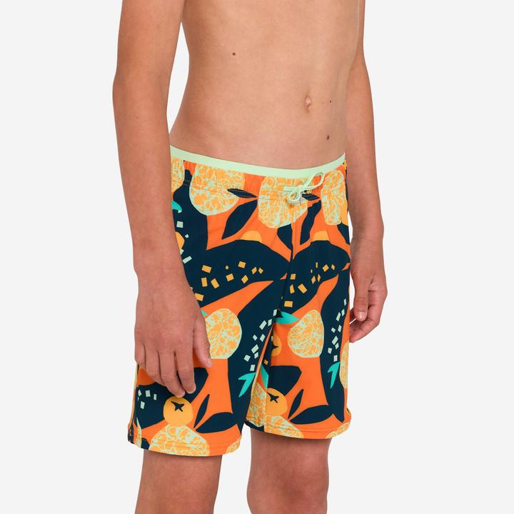Produktbild Nabaiji Schwimmshorts Jungen lang - 100 Hotu orange (140)