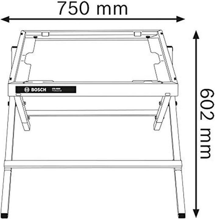Image du produit Bosch Professional GTA 6000 Professional (75 cm, 75 cm)