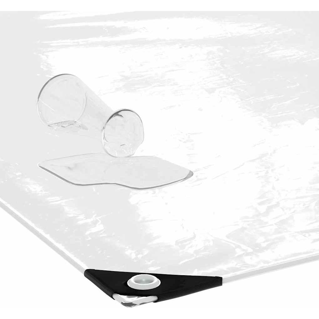 Thumbnail - VidaXL, Abdeckplane, Transparente Plane mit Ösen 2x10 m PVC durchsichtige Plane (2 x 10 m)