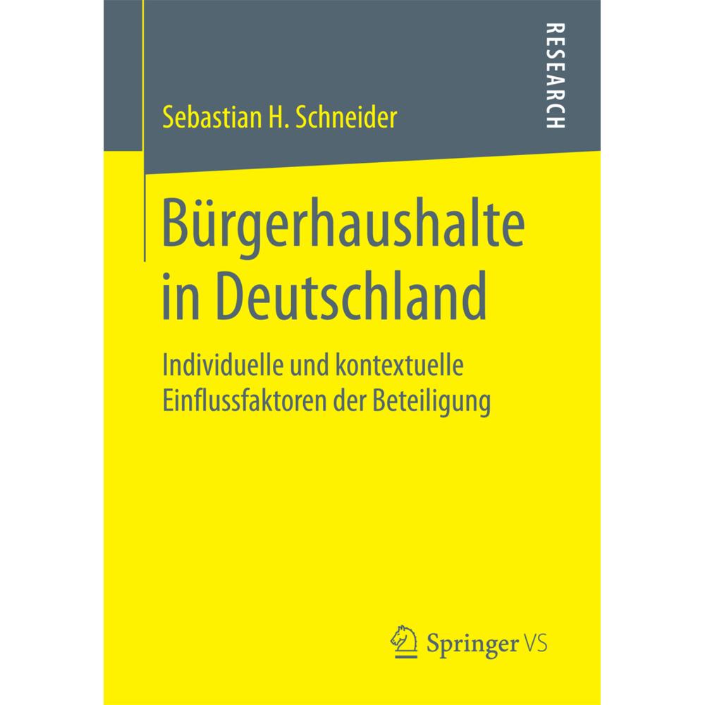 Thumbnail - Bürgerhaushalte in Deutschland, Fachbücher von Sebastian H. Schneider