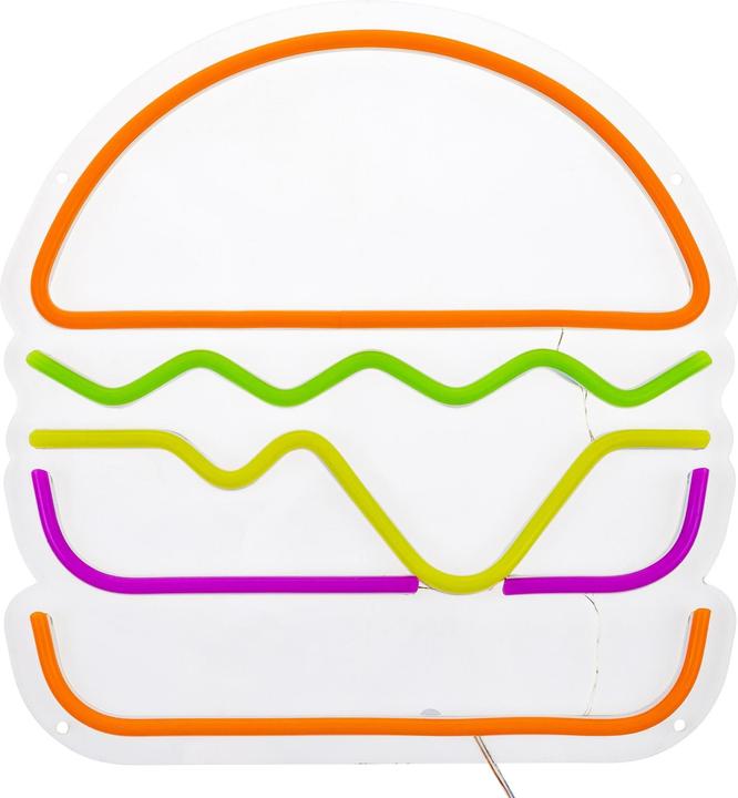 Image du produit Vegas Lights LED décorative Enseigne néon Hamburger 30 x 29 cm