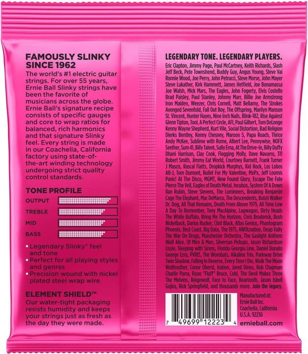 Actual product image Ernie Ball Super Slinky (6 x, Electric guitar, 0.04")