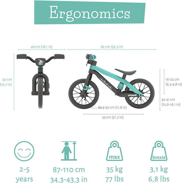 Produktbild Chillafish BMXie VROOOM Sound Balance Bike 12“ (12")
