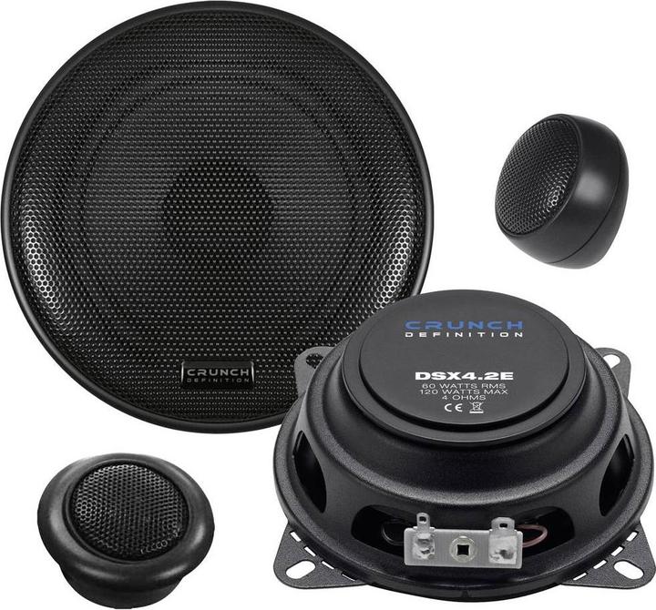 Image du produit Crunch DSX4.2E Ensemble à 2 voies Haut-parleur encastrable 120 W Contenu : 1 pc. (120 W)