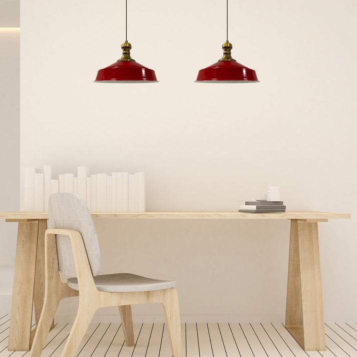 Productafbeelding Bamyum Asletl-Knob Pendelleuchte Rot x2 Flamme (E27)