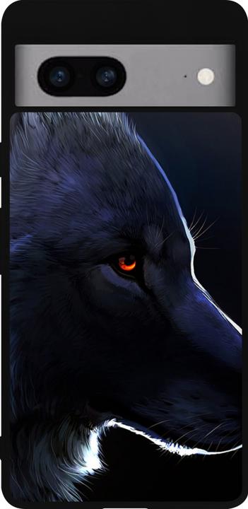 Produktbild PhoneLook Hülle Silikon schwarz Wolf Shape (Google Pixel 7a)