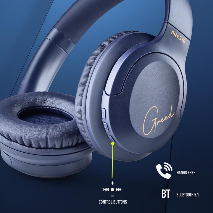 Image du produit NGS Artica greed blue (40 h, Filaire, Sans fil)