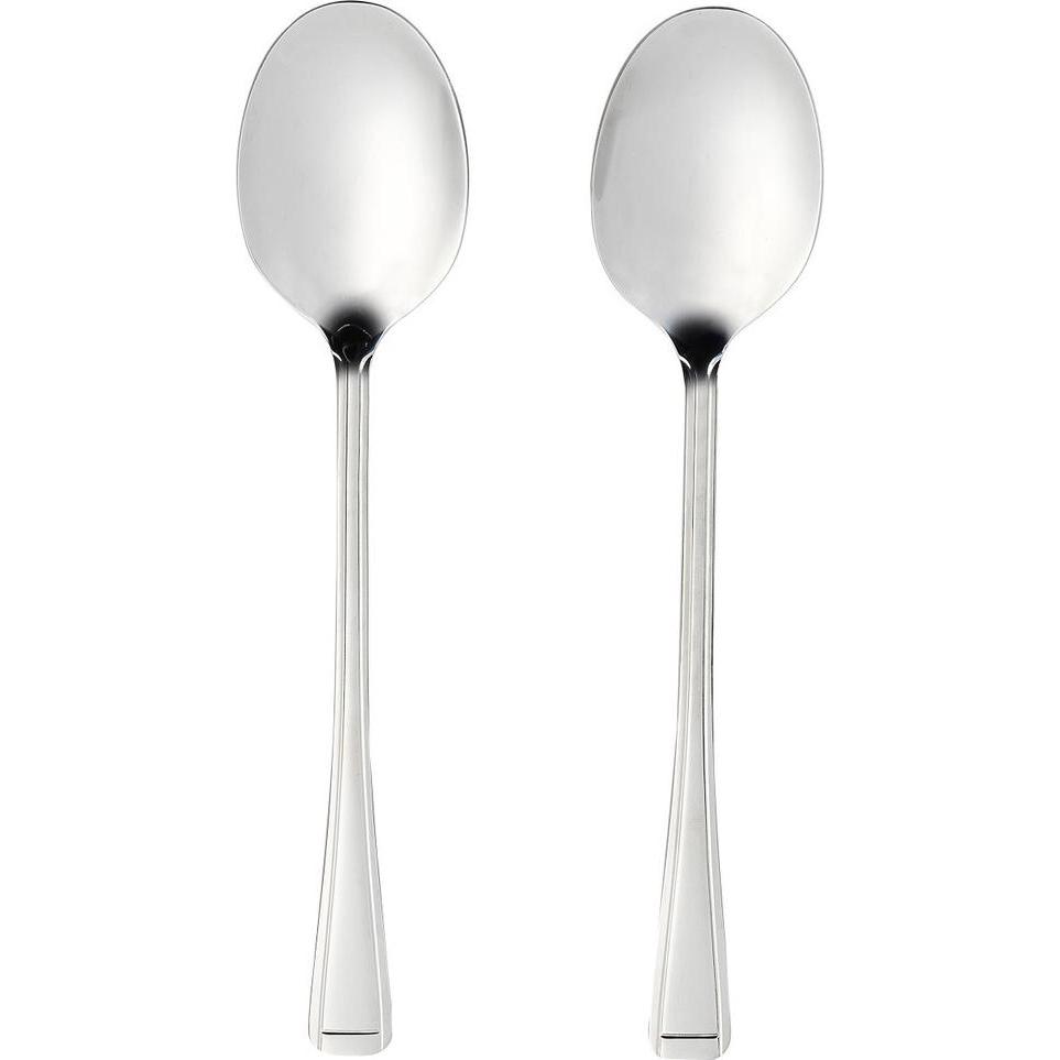 Salter BW09649 Buxton 2-Piece Serving Spoon Set, Posate di servizio, Argento