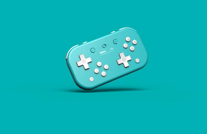 Actual product image 8bitdo Lite BT Gamepad Turquoise (Switch)