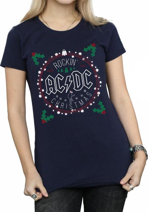 Produktbild AC/DC Weihnachtskreis TShirt aus Baumwolle (S)