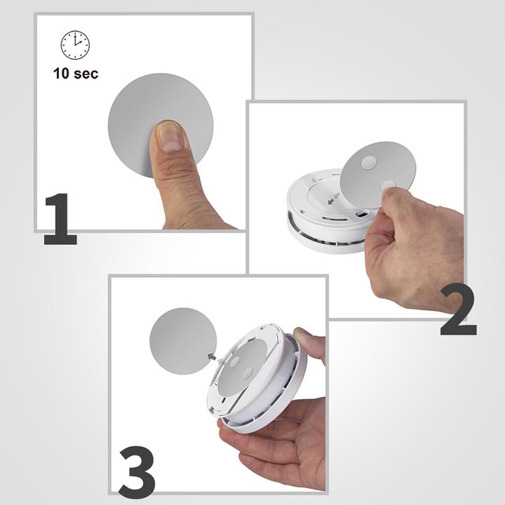 Produktbild LogiLink Rauchmelder Befestigungsset Ø4 cm, magnetisch