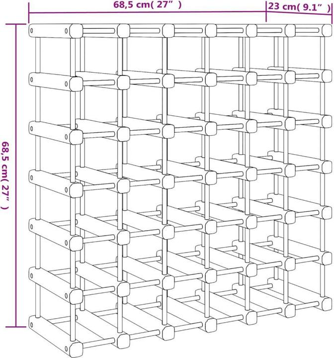 Produktbild vidaXL Weinregal (42 Flaschen)