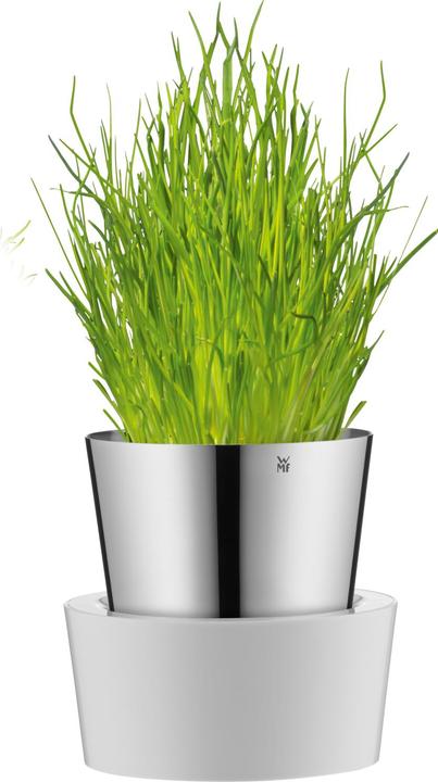 Produktbild Auerhahn Kräutertopf 12x12,5x12,5cm Bewässerungssystem Gourmet Edelstahl Kunststoff (12.80 cm)