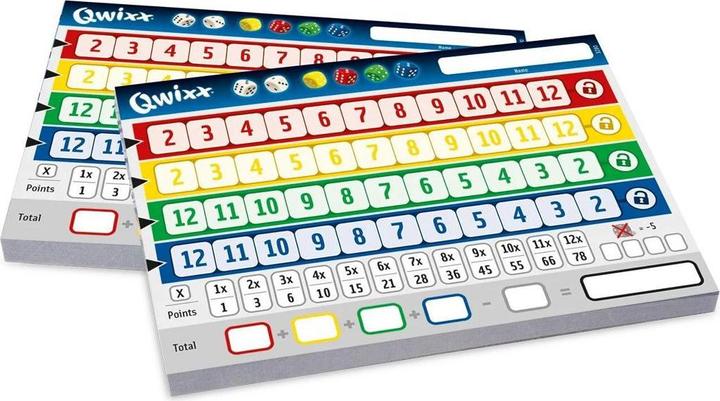 Actual product image NSV Qwixx XL additional blocks (German)