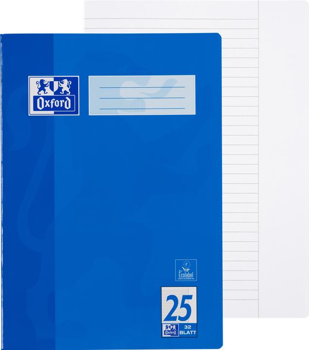 Produktbild Oxford Schulheft, A4, Lineatur 25 (A4, Liniert, Harter Einband)