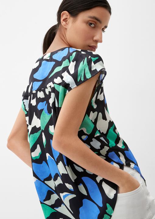 Immagine prodotto s.Oliver Bluse Satinbluse mit Allover-Muster (34)