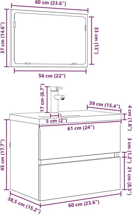 Produktbild vidaXL Badezimmermöbel