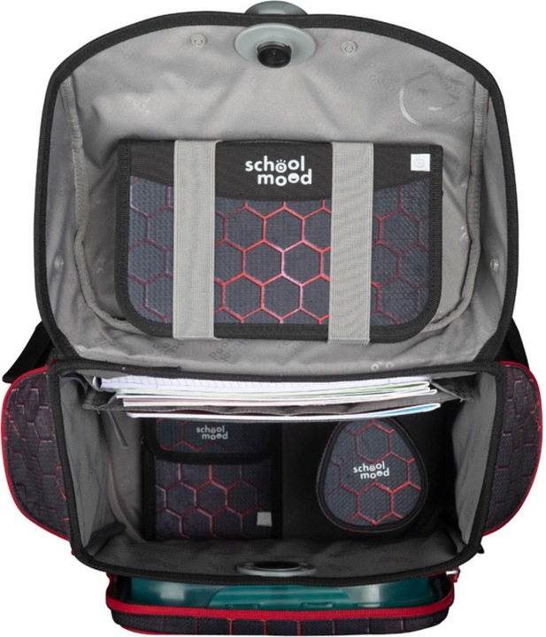 Immagine prodotto School-Mood Set di zaini per la scuola Timeless Pro da 7 pezzi (23.50 l)