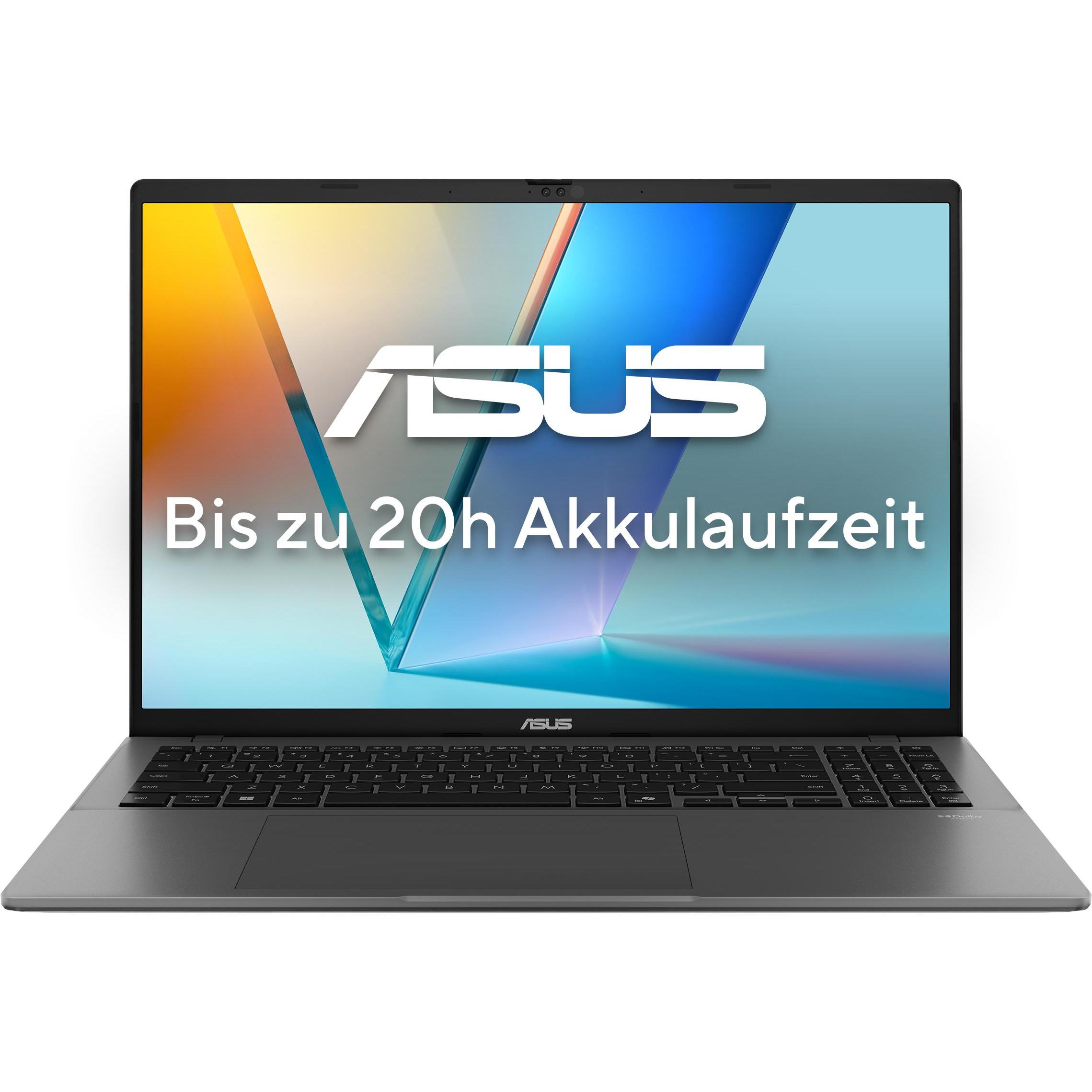 ASUS Vivobook S 16 (16", 512 GB, 16 GB, DE, Intel Core Ultra 5 225H), Notebook, Grau