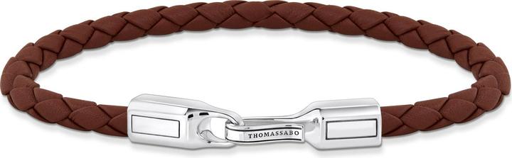 Actual product image Thomas Sabo Armband Rebel at heart (21 cm, 925 silver, Leather)