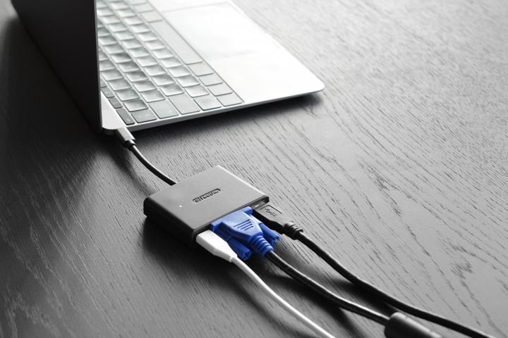 Immagine prodotto Sitecom CN-364 USB-C to USB + VGA + USB-C 3-in-1 Adapter (USB-C)