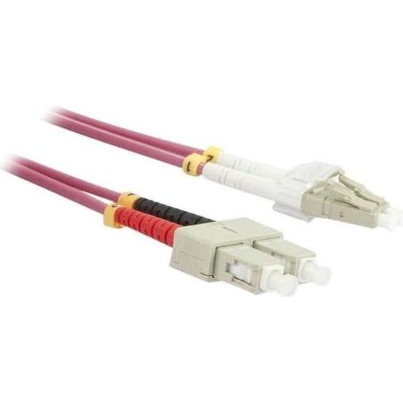 Synergy 21 LWL-2-Faser-Patchk. 0.5mtr.LC-SC 50/125um OM4 AD 3mm (0.50 m), Netzwerkkabel