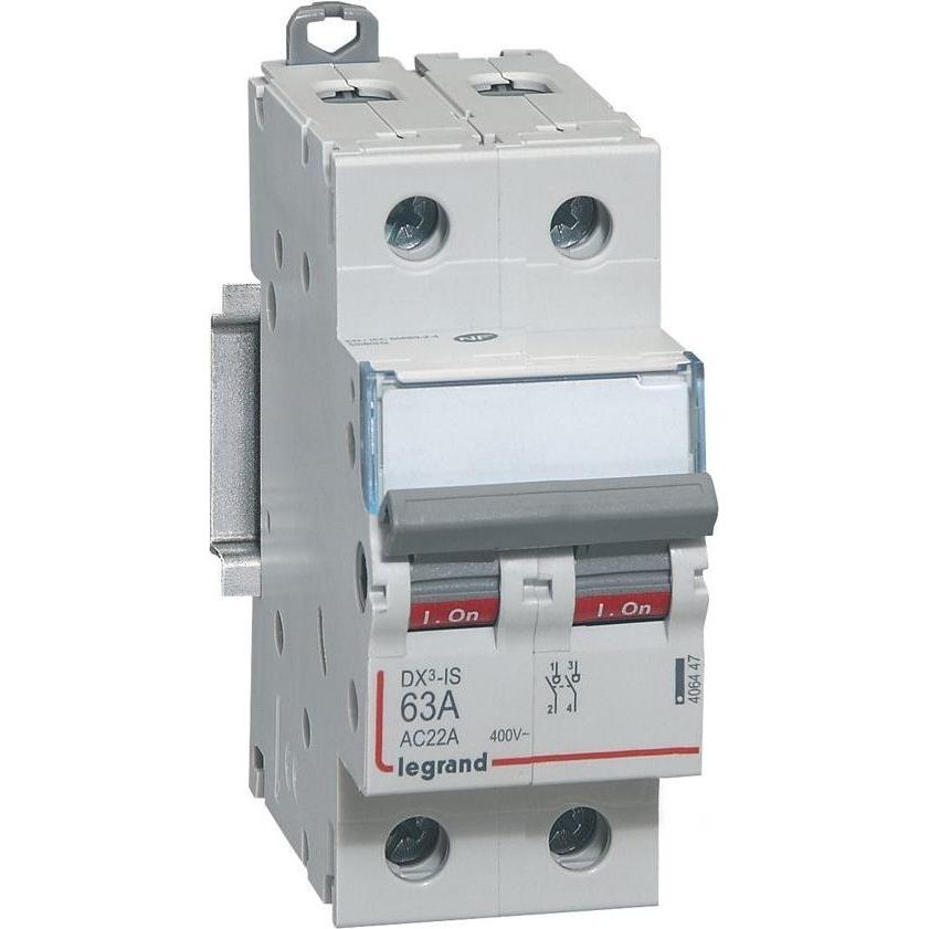 Legrand, Systemstromversorgung, Modularer Lasttrennschalter 63A 2P FR302 (406447)