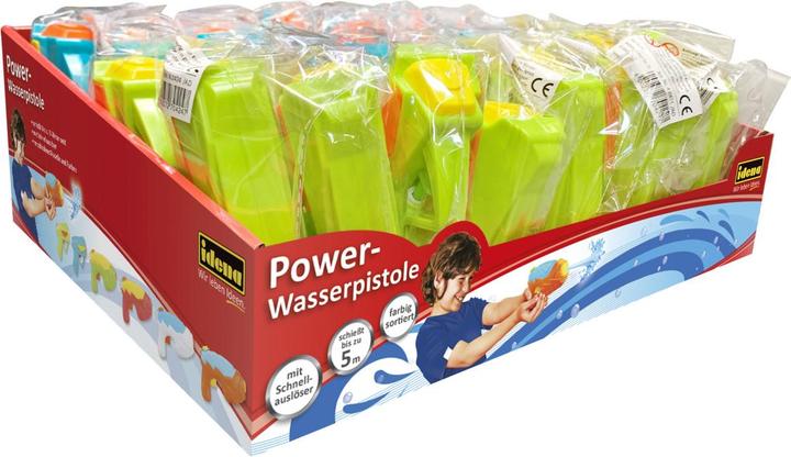 Produktbild Idena 40424 - Power Wasserpistole aus Kunststoff, kompakte Grösse perfekt für den Urlaub, am Strand o