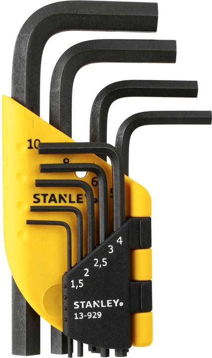 Image du produit Stanley Clé à ergots pour vis à six pans creux, jeu de 9 pièces, 1,5 à 10 mm