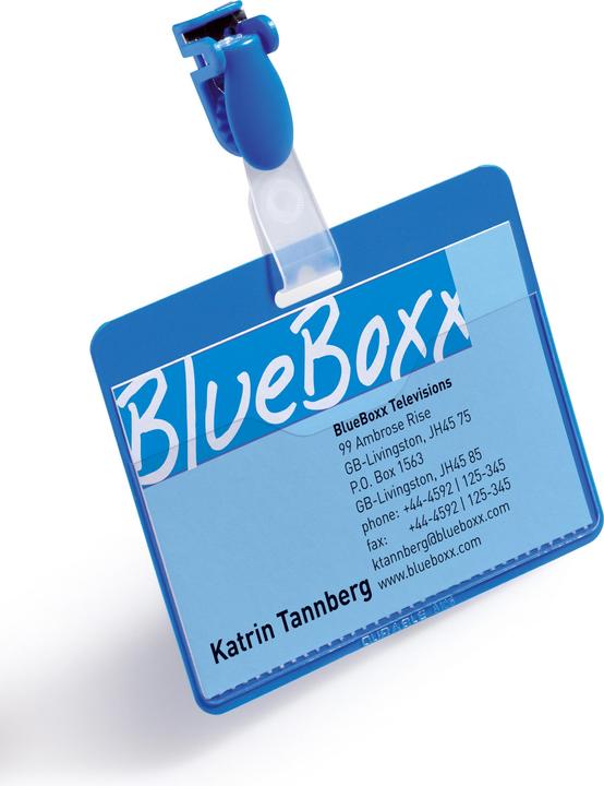 Produktbild Durable Namensschilder mit Clip für Betriebs-/Besucherausweise