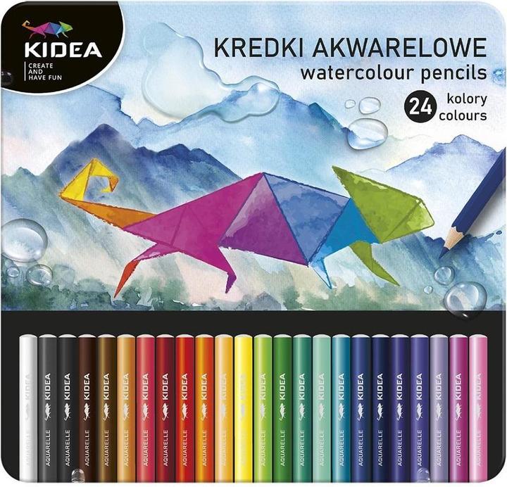 Derform Aquarellstifte in einer Box mit 24 Farben KIDEA (24x)