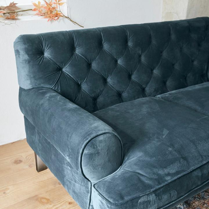 Produktbild Loberon Sofa Carme blau (2-Sitzer)
