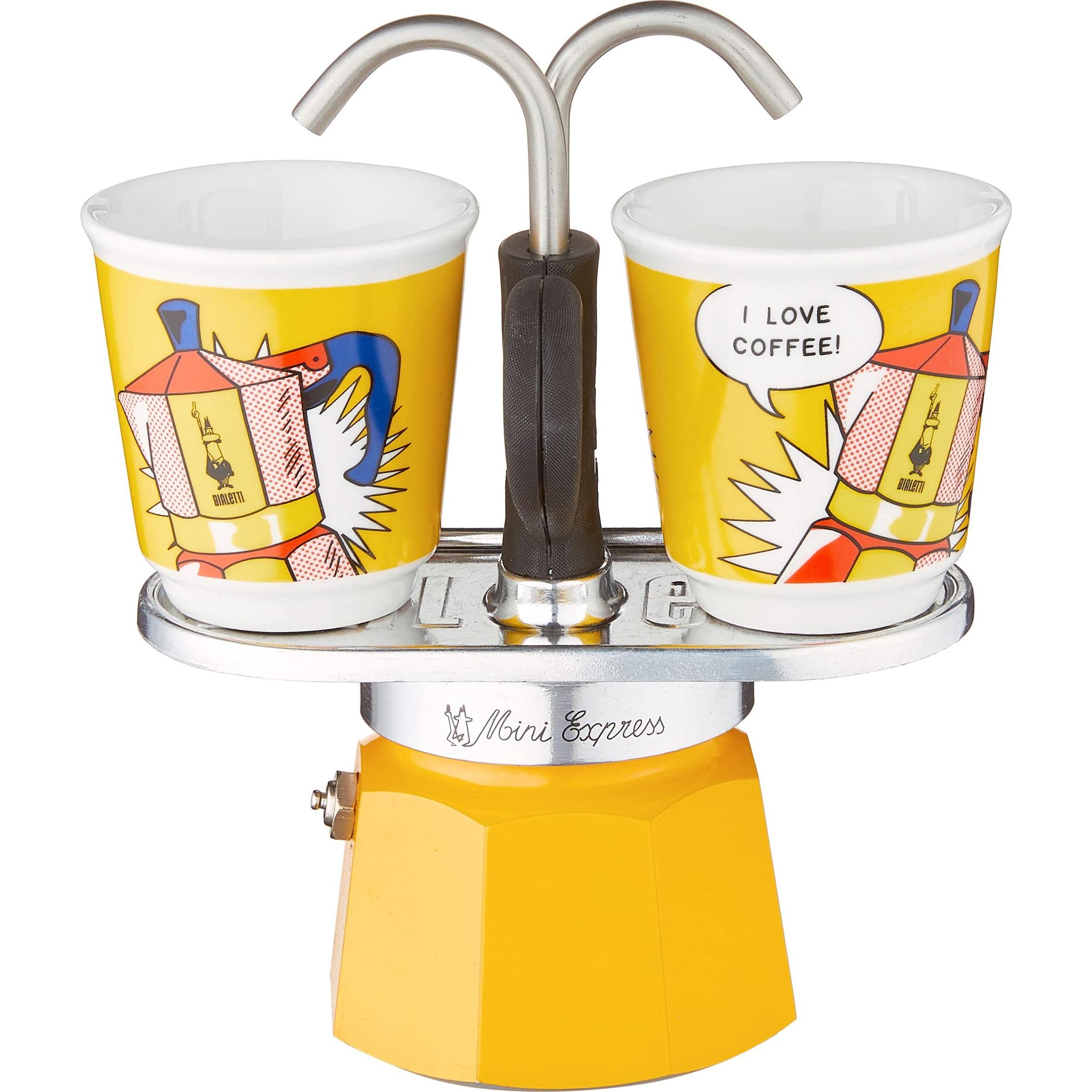 Bialetti Giallo Lichtenstein, Caffettiera Moka,