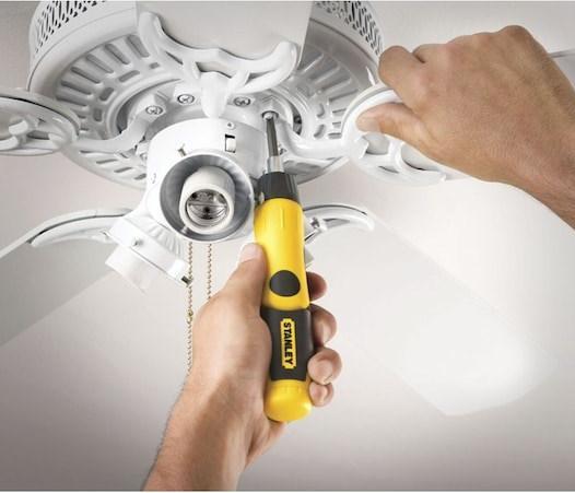Actual product image Stanley Pistol ratchet screwdriver set (25-piece ratchet box, swivelling joint handle (Pin-torx, Sorceress)