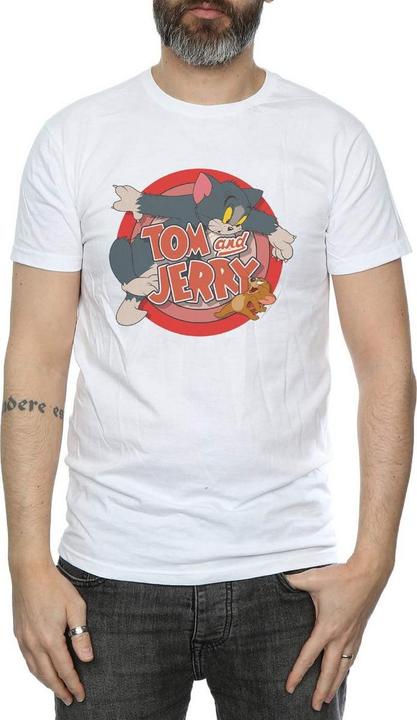 Actual product image Tom & Jerry Mens Catch Cotton T-Shirt (XXL)
