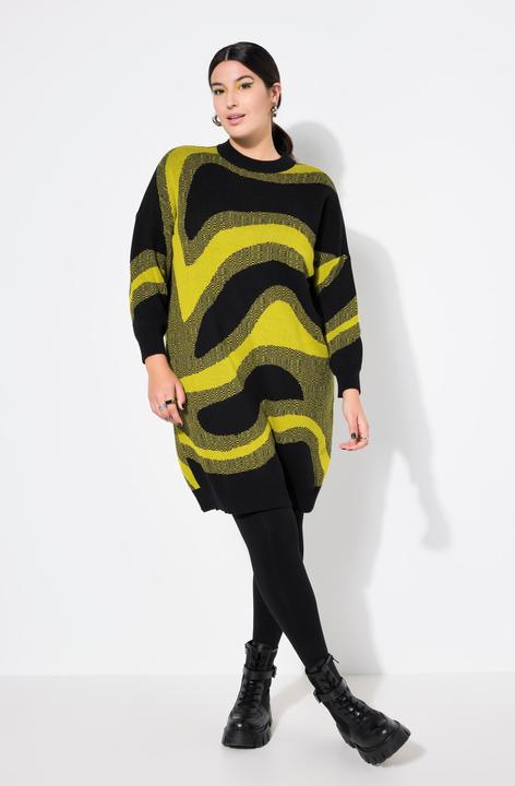 Image du produit Studio Untold Robe en maille oversize, motif jacquard coloré (50, 52)