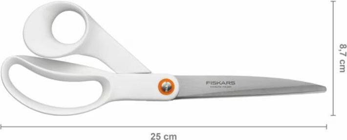 Produktbild Fiskars 1020414 Universalschere, 24cm, weiss (24 cm)