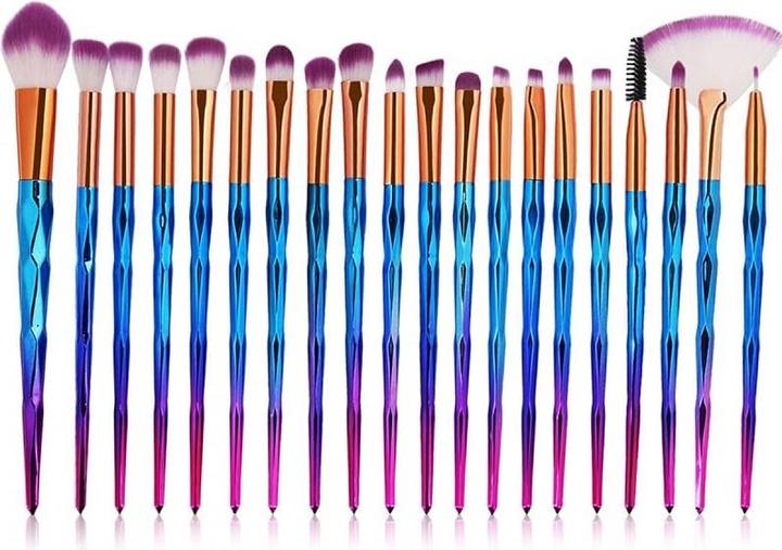 Actual product image JTI Make-up brush set 20 pieces - Rosé and Ombre (Set)