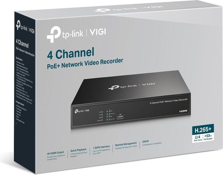 Produktbild TP-Link 4 Channel PoE NVR 2TB HDD (Netzwerk Videorecorder (NVR))