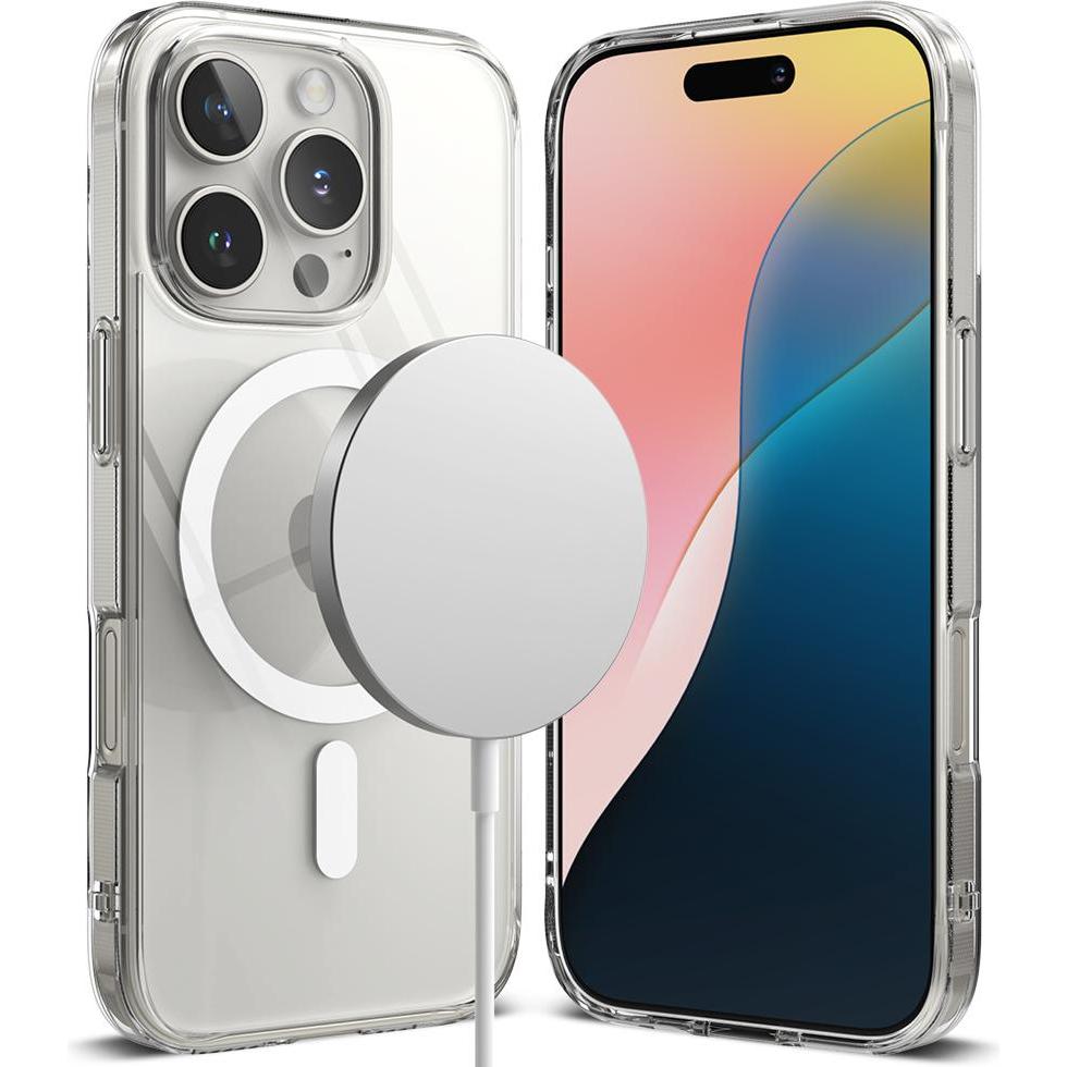 Ringke Case for iPhone 16 Pro FUSION MAGNETIC CLEAR (Apple iPhone 16 Pro), Smartphone Hülle, Transparent