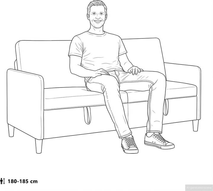 Produktbild vidaXL Sofa mit Stauraum (3-Sitzer)