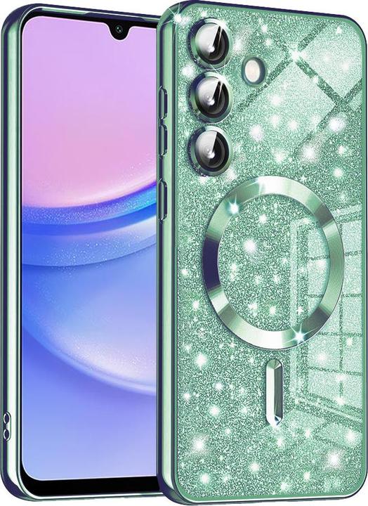 Actual product image Techsuit - Luxury Glitter MagSafe - Samsung Galaxy A15 4G / A15 5G - Light Green (Samsung Galaxy A15, Samsung Galaxy A15 5G)